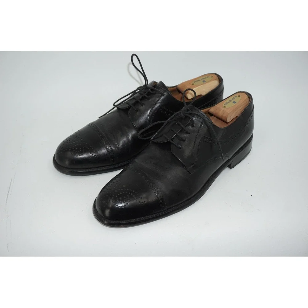 Mezlan Shoes‎ Men's Size 12 Black Quinto Cap Toe Oxford Dress Leather Formal